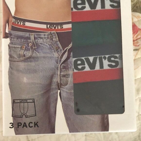 LEVI’S Small pack of 3 multicolored boxer briefs - Picture 3 of 10